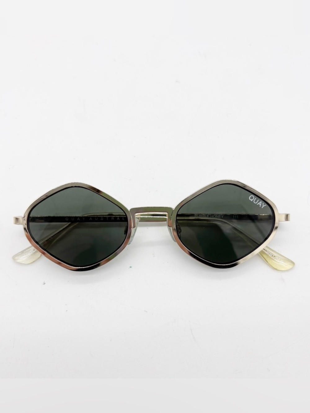 Quay Purple Honey Geometric Sunglasses